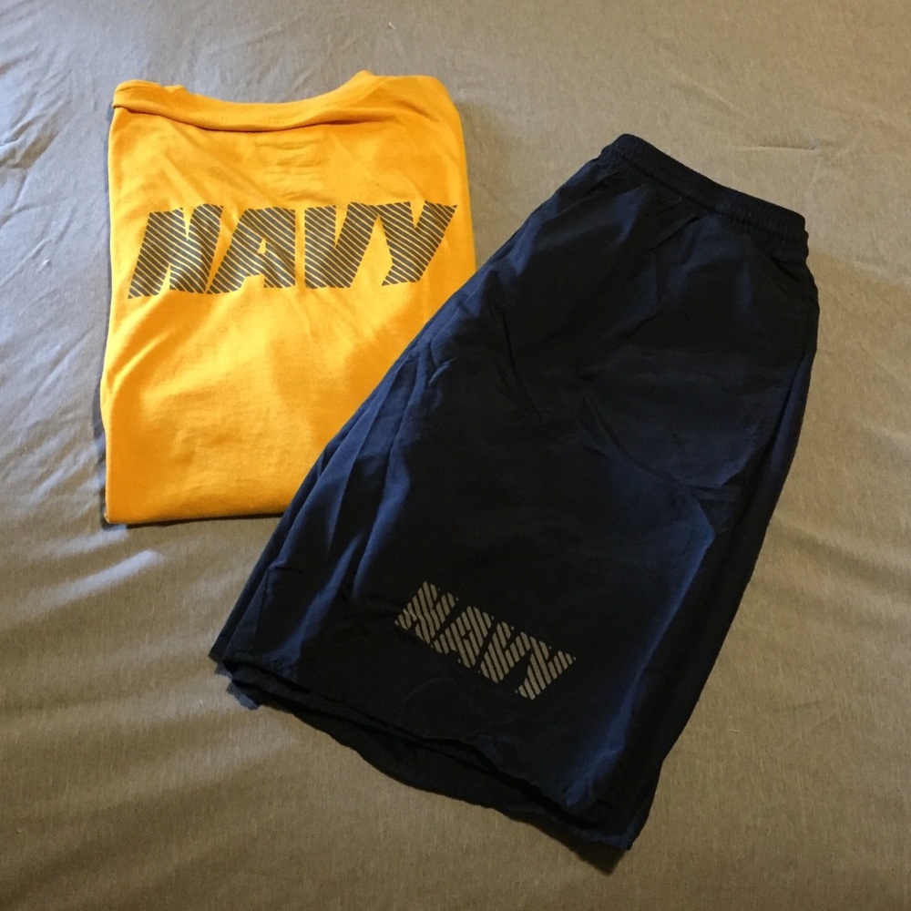 US Navy PT Set, T-Shirt & Shorts